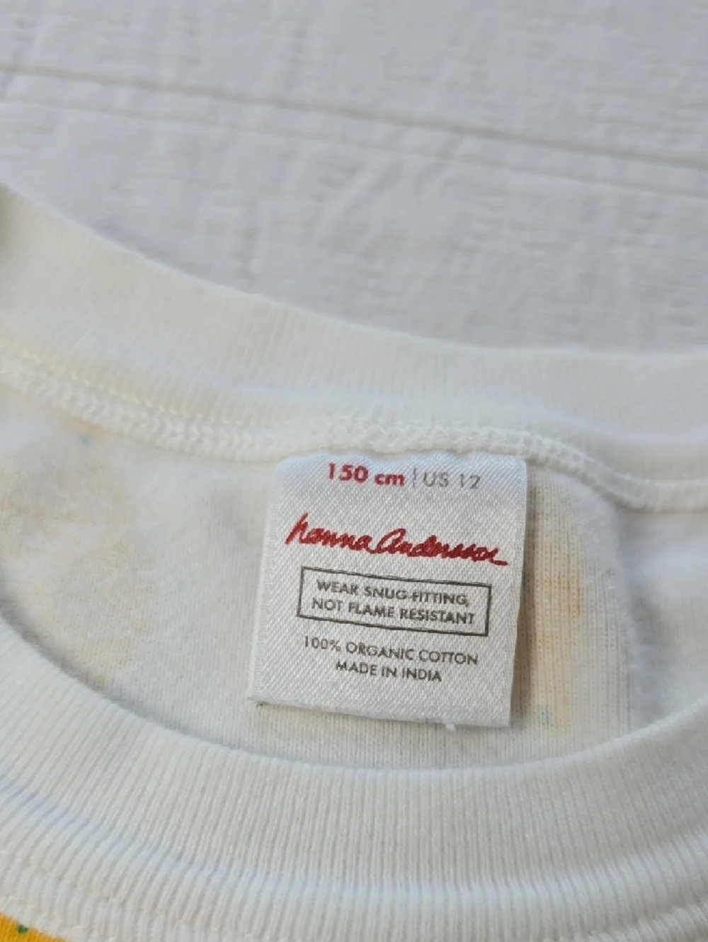 Hanna Andersson Lemon Short Johns Unisex Size 12 - Picture 4 of 10